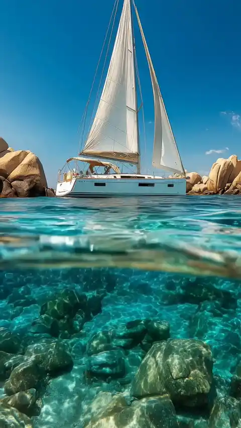 Sommer Segelboot Ozean - Animiertes Hintergrundbild