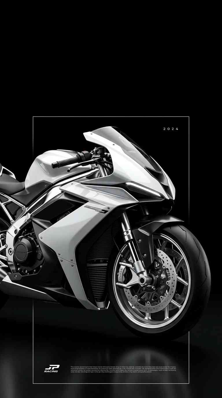 Weißes Rennmotorrad - 4K Hintergrundbilder