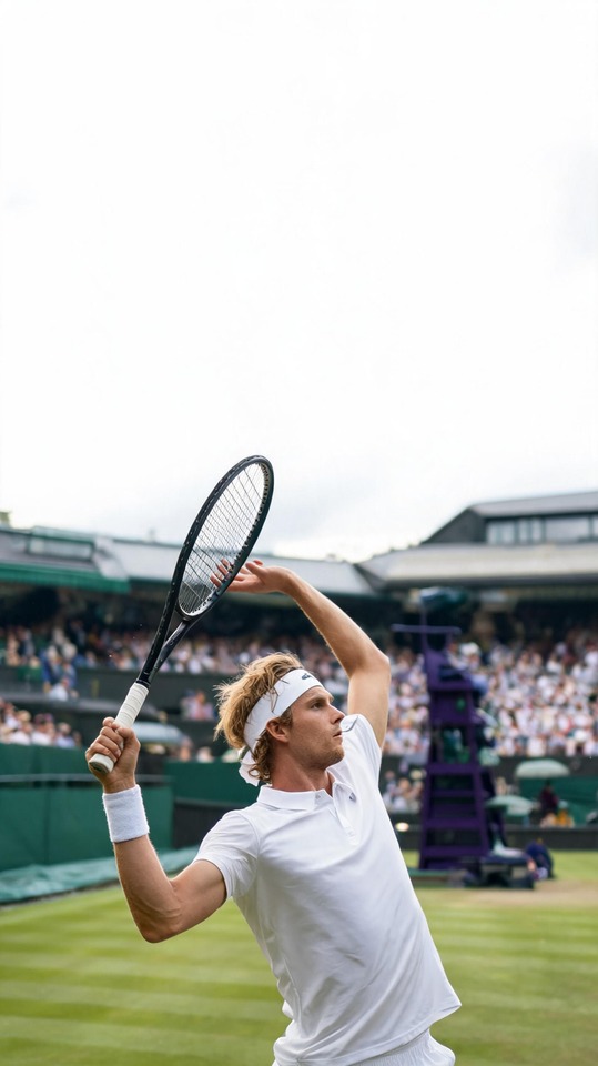 Alexander Zverev Wimbledon Tennis Action - 4K Wallpaper