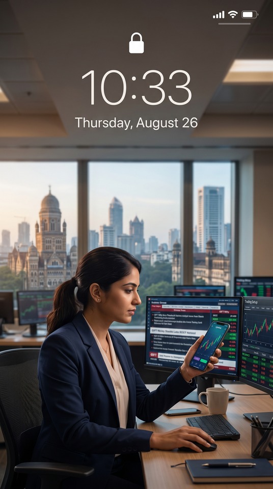 Upstox Trading & Indian Stock Market - 4K Wallpaper