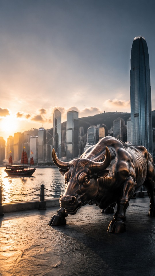 恒生指數 (Hang Seng Index) 香港牛市 - 4K 桌布