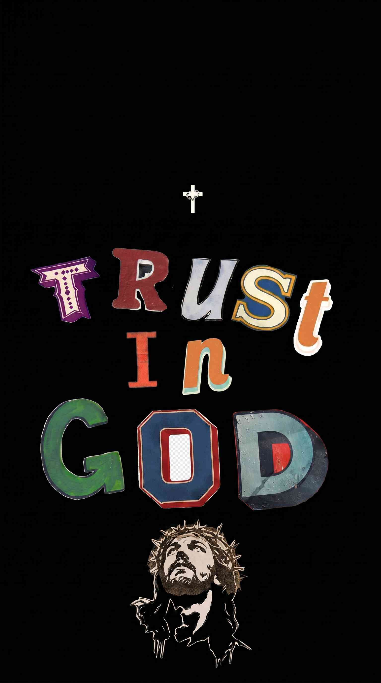 Trust In God Christian Typography - 4K Background