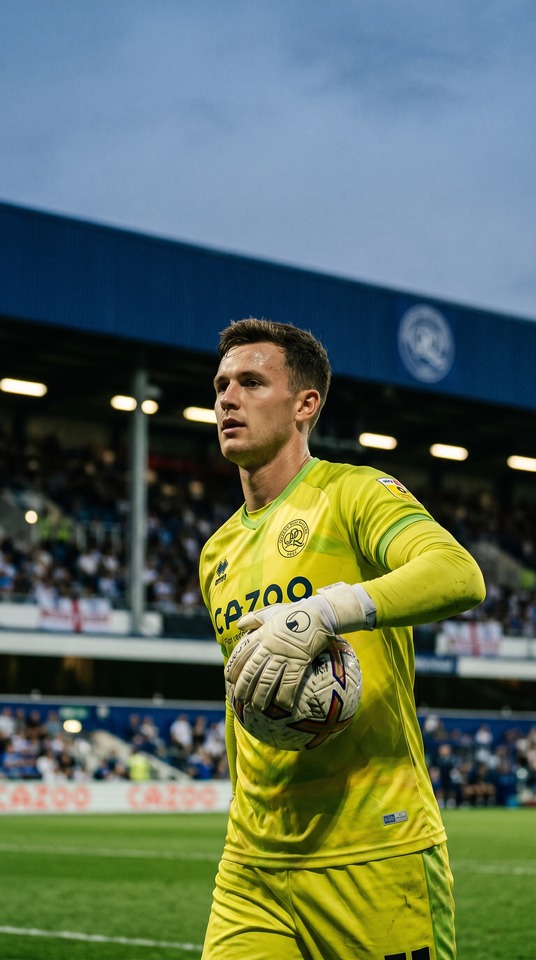 Pierce Charles QPR Goalkeeper - 4K Wallpaper