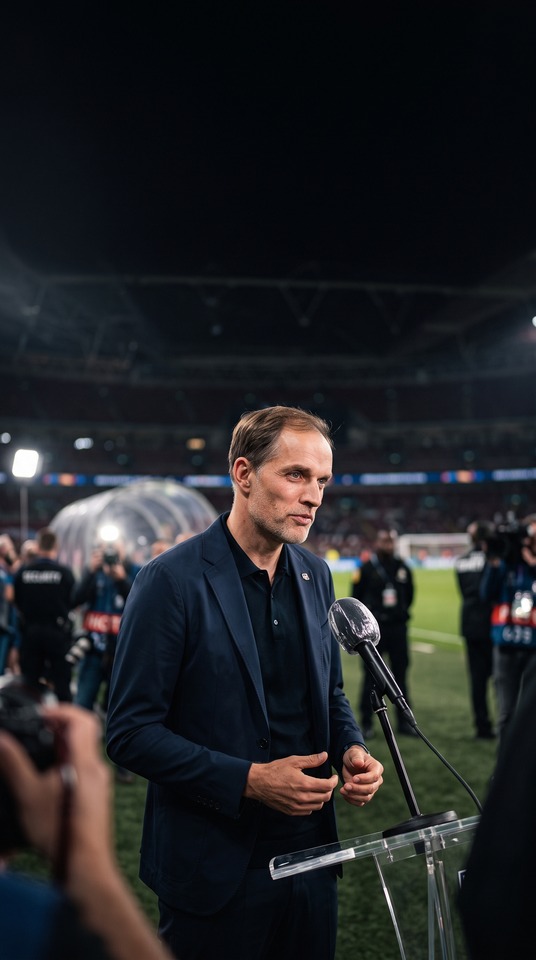 Tuchel Interview - 4K Handy Wallpaper