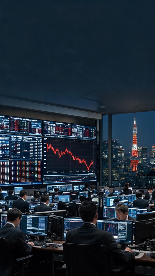 Shinbun Finanznachrichten - 4K Hintergrundbild