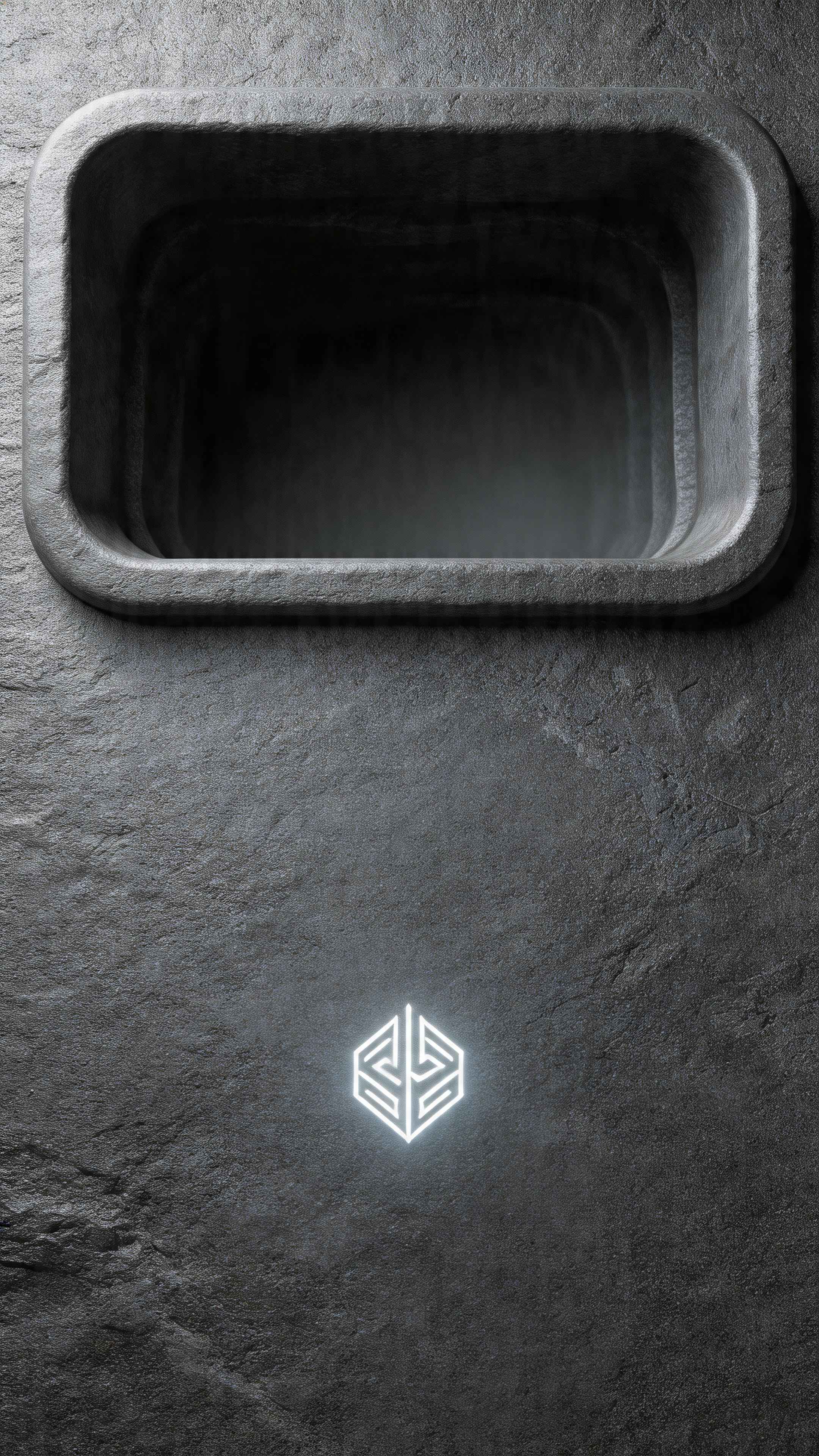 Minimalist Dark Stone Texture - 4K Wallpaper