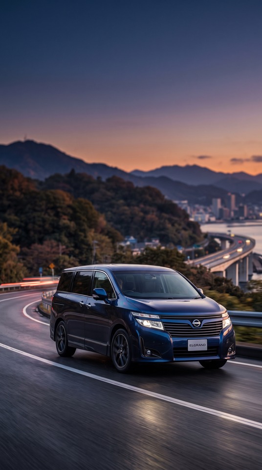 Nissan Elgrand Luxury Minivan - 4K Phone Wallpaper