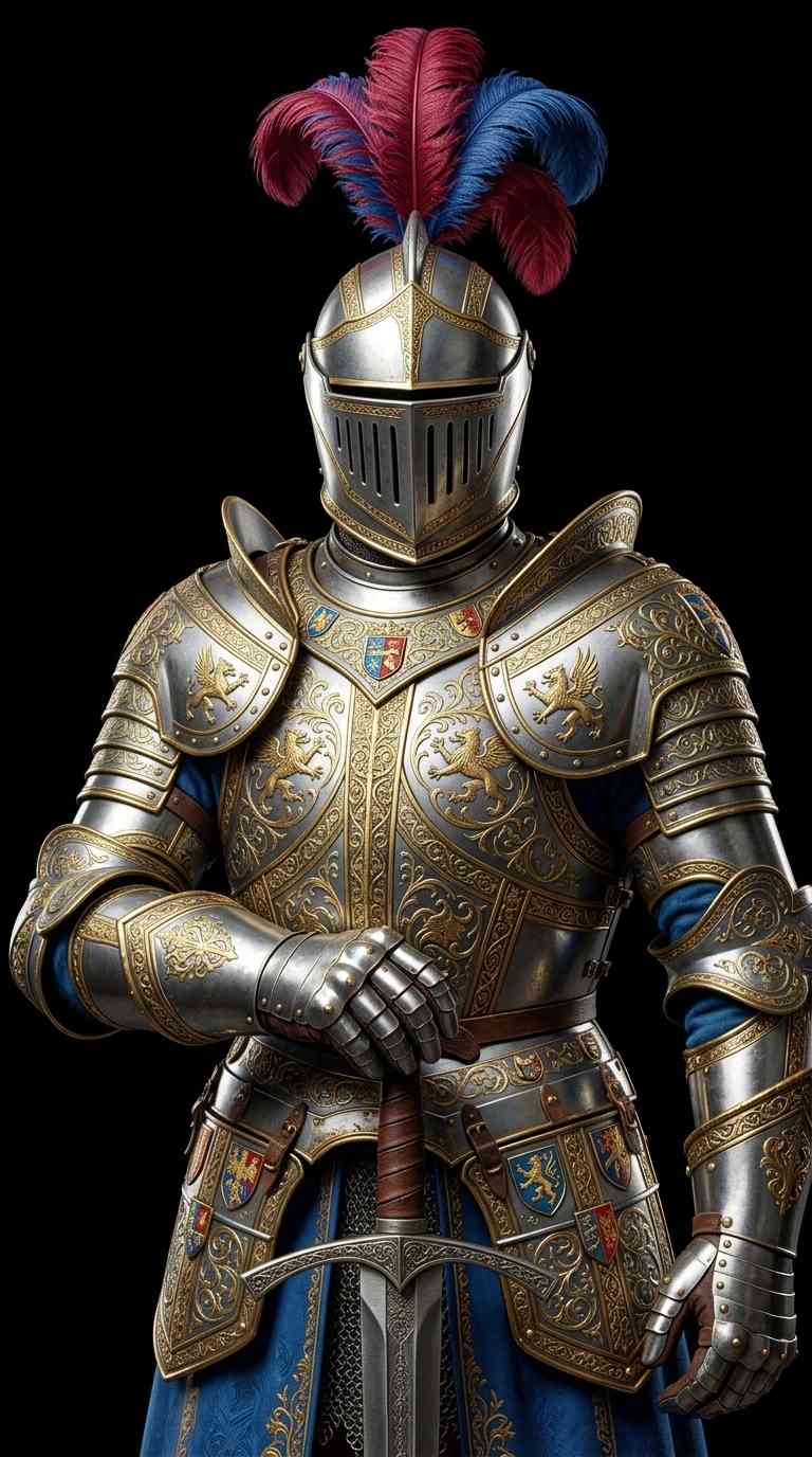 Majestic Medieval Knight Armor - 4K Backgrounds