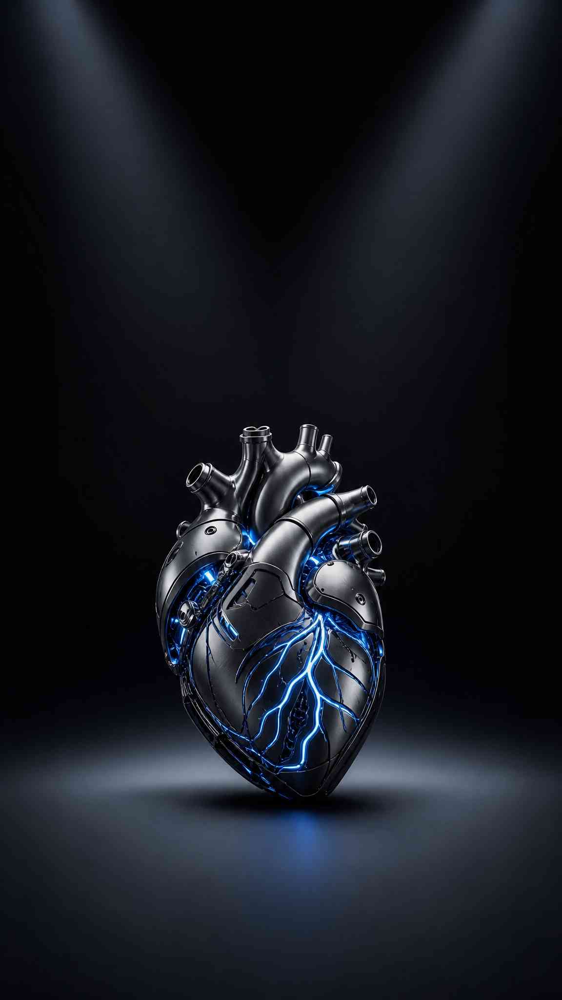 Cybernetic Mechanical Heart - 4K Wallpaper