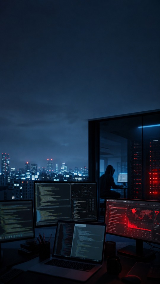 Hacker Cyber Security - 4K Mobile Wallpaper