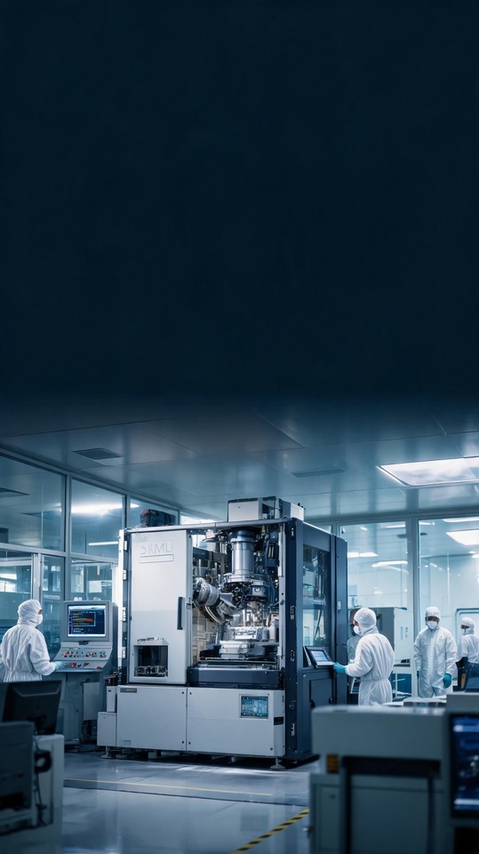 ASML Share Price Inspired High-Tech Lab - 4K Backgrounds