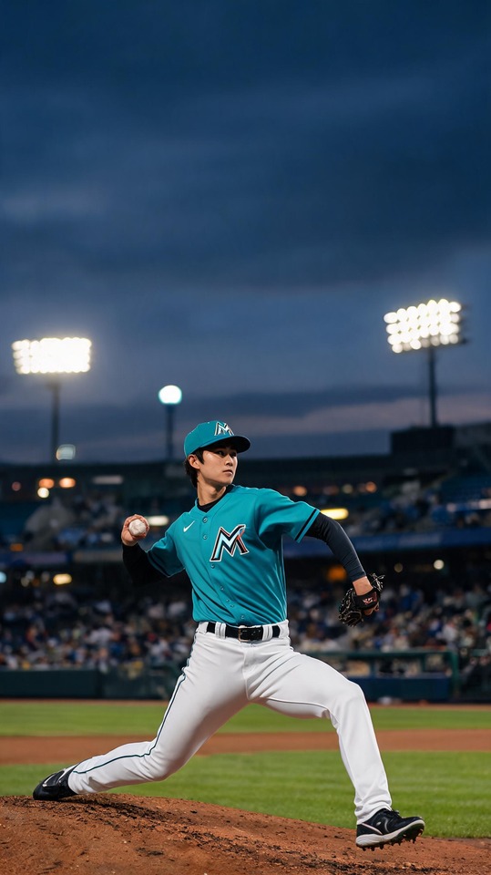 Rintaro Sasaki Marlins MLB Prospect - 4K Wallpaper