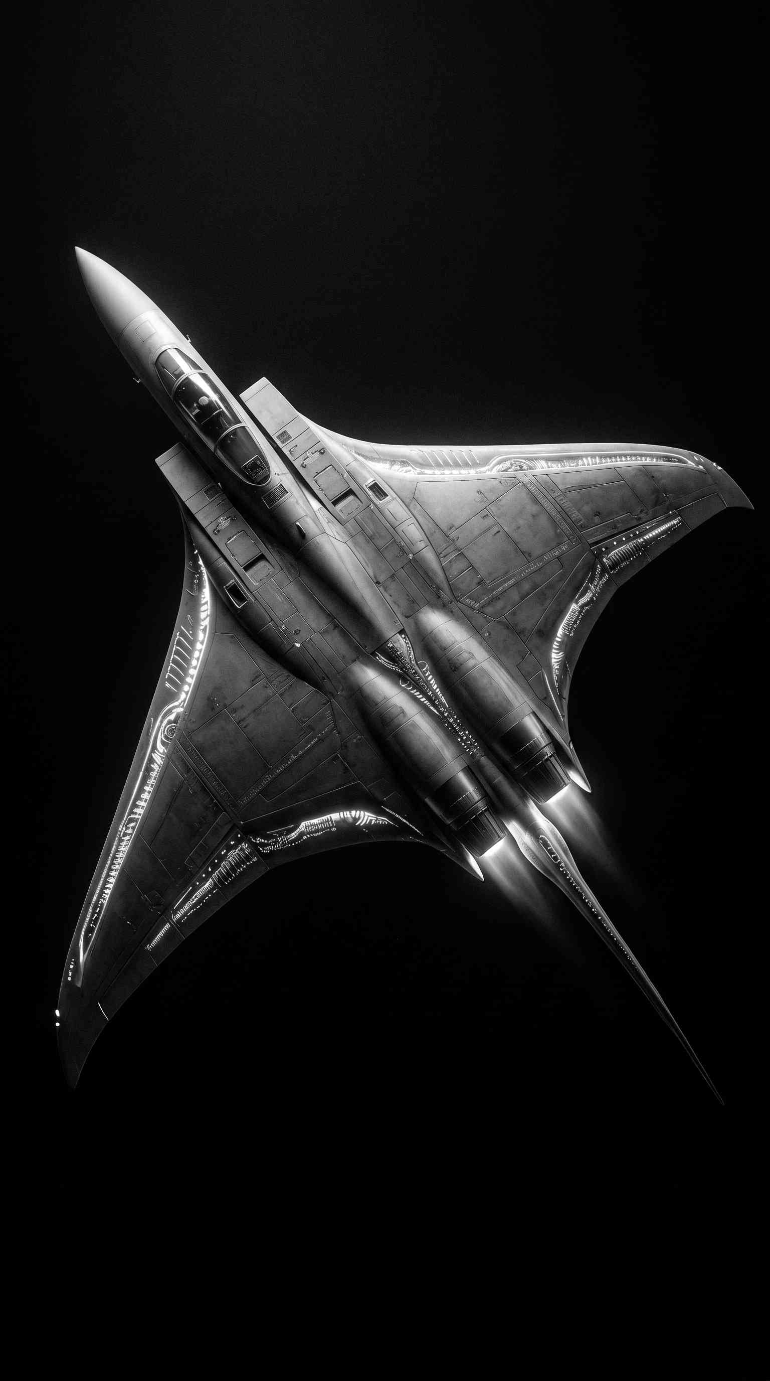 Futuristic Stealth Fighter Jet - 4K Wallpapers