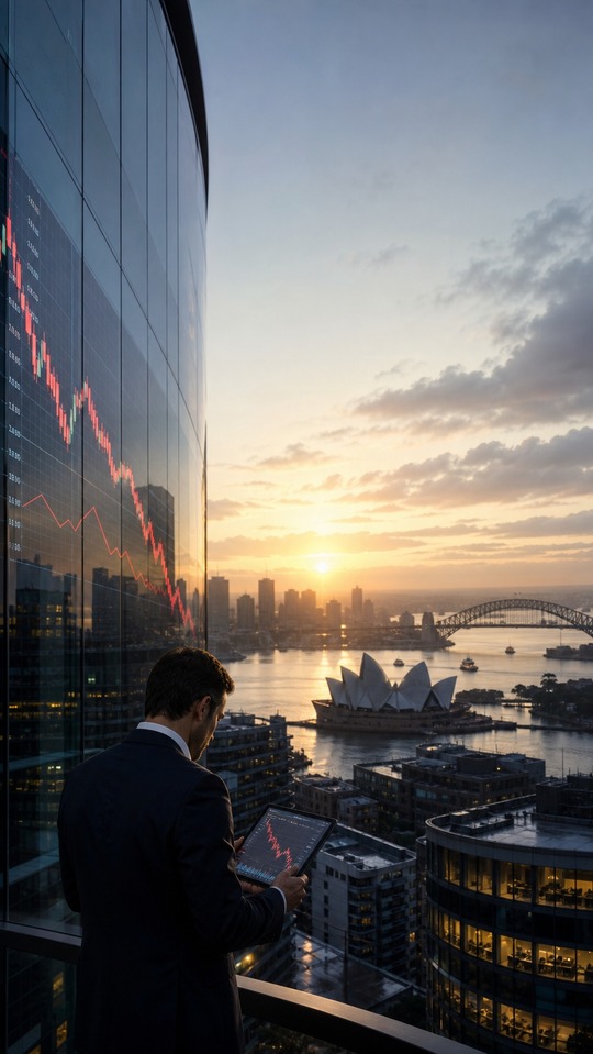 Economy of Australia Market Visual - 4K Background