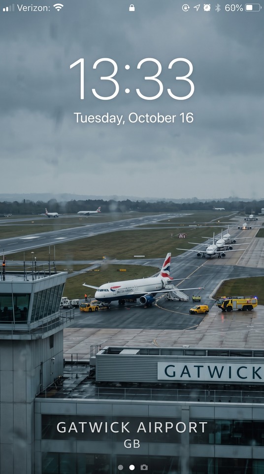 Gatwick Airport British Airways Scene - 4K Wallpaper