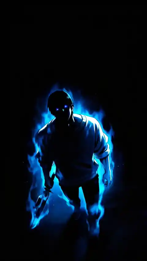 Aura Azul Anime Boy - Fondo en Movimiento