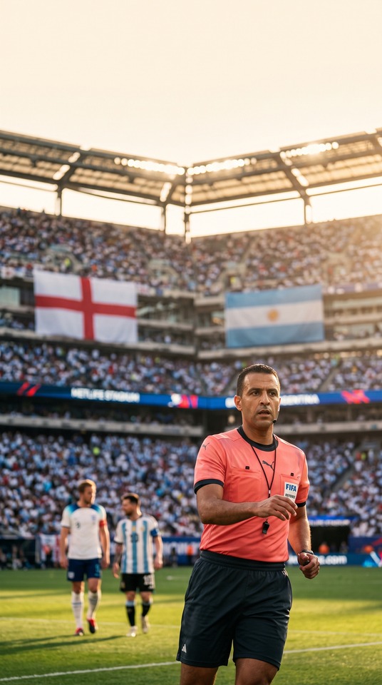 Inglaterra v Argentina Mundial 2026 - Árbitro Ismail Elfath 4K