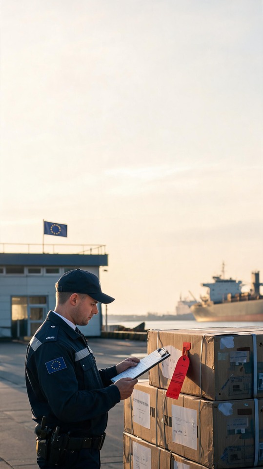 Union européenne Inspection Portuaire - Fond d'écran 4K