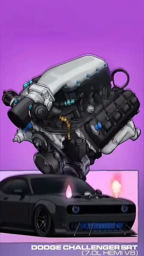 닷지 챌린저 SRT HEMI V8 움직이는 배경화면