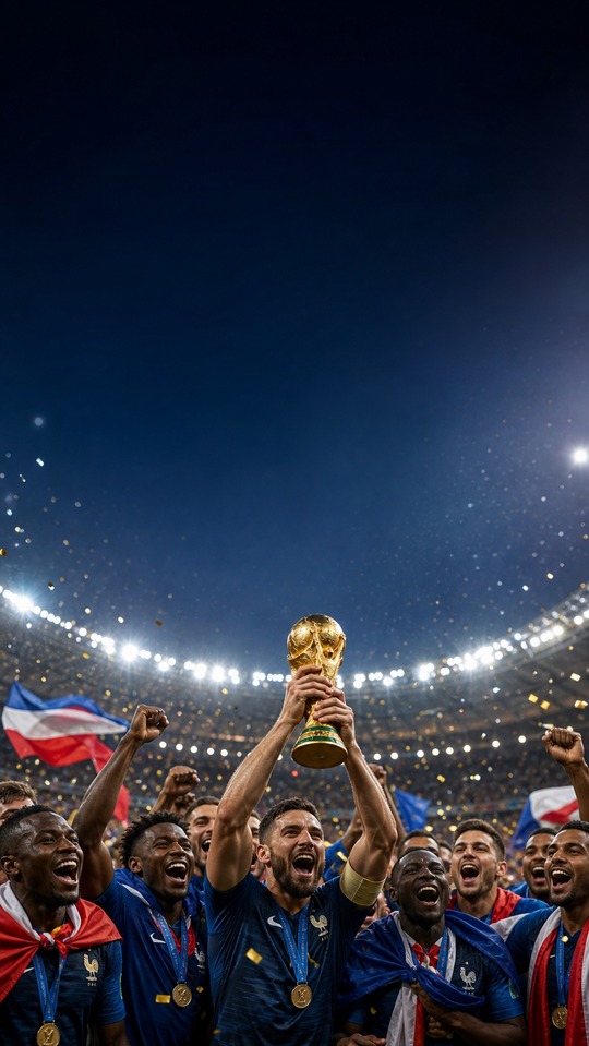 World Cup Winners: France Victory Celebration - 4K Wallpaper