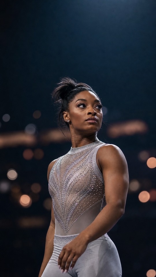 Simone Biles Cinematic Realism - 4K Wallpaper