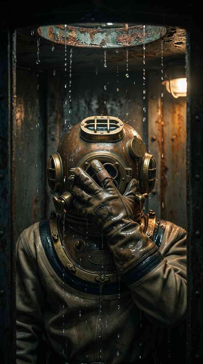 Vintage Tiefseetaucher Steampunk - 4K Wallpaper