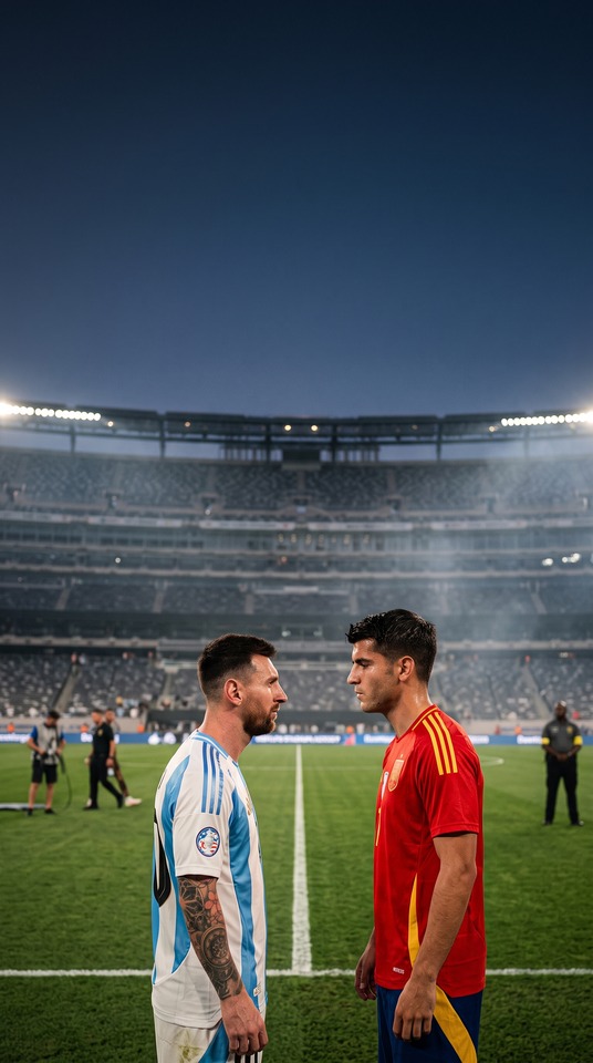 Argentinien vs Spanien Finale - 4K Handy Wallpaper