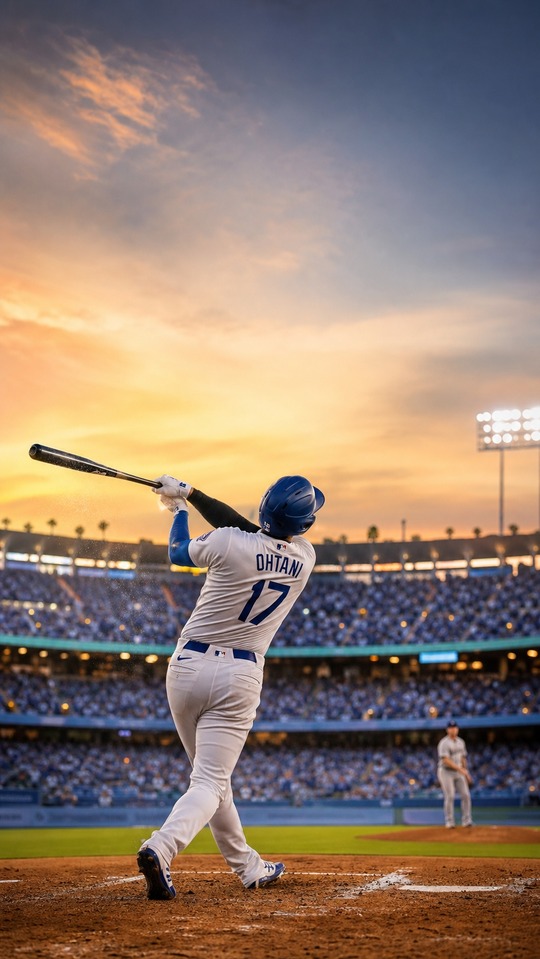 Shohei Ohtani Dodgers 300 Homers - 4K Mobile Wallpaper