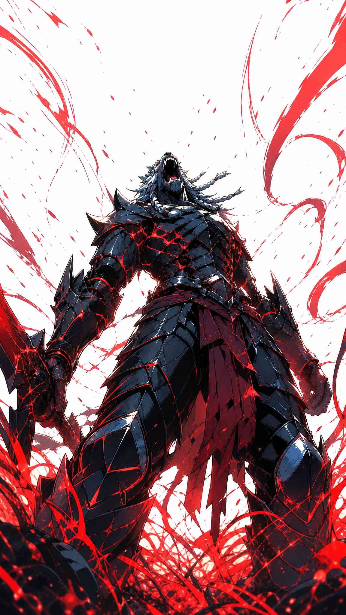 Dunkler Berserker Krieger - 4K Handy Wallpaper