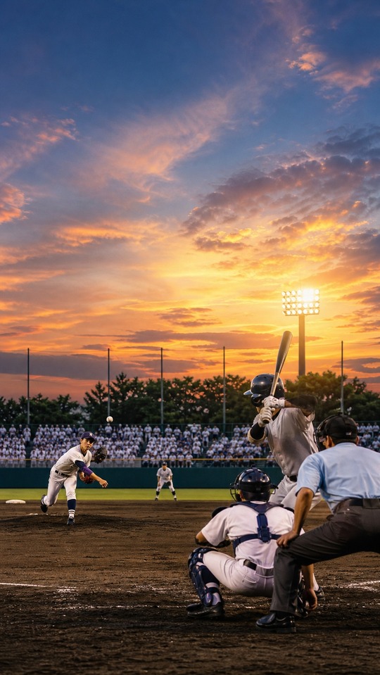 Ibaraki High School Baseball Game - 4K Wallpaper