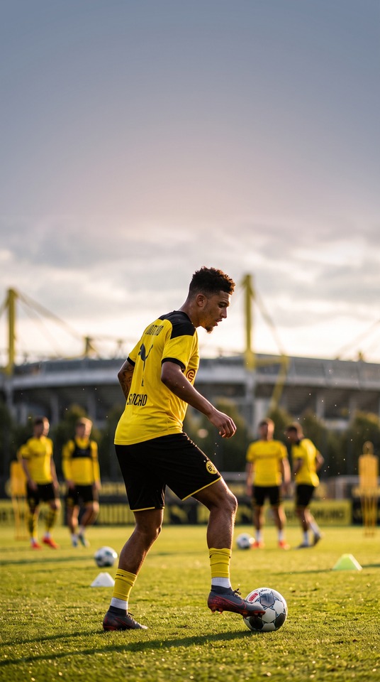 ジェイドン・サンチョ BVB トレーニング - 4K 待ち受け