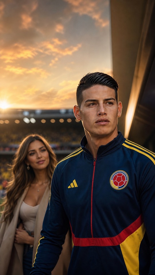 James Rodriguez Cinematic Colombia - 4K Phone Wallpaper