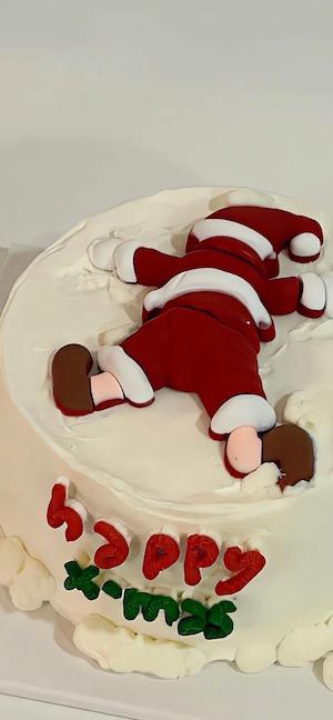 サンタクロース クリスマスケーキ - 4K壁紙・待ち受け