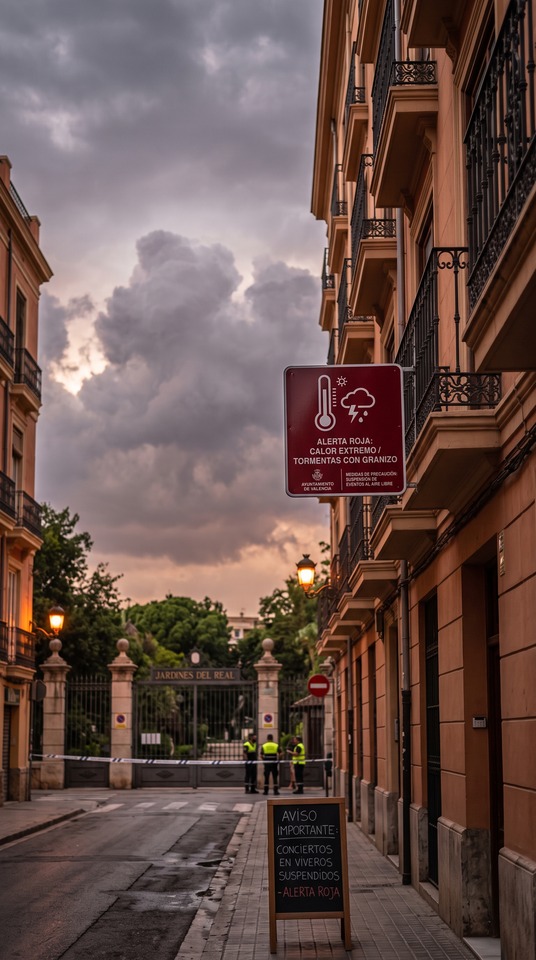 Alerta Roja Valencia Street Scene - 4K Wallpapers