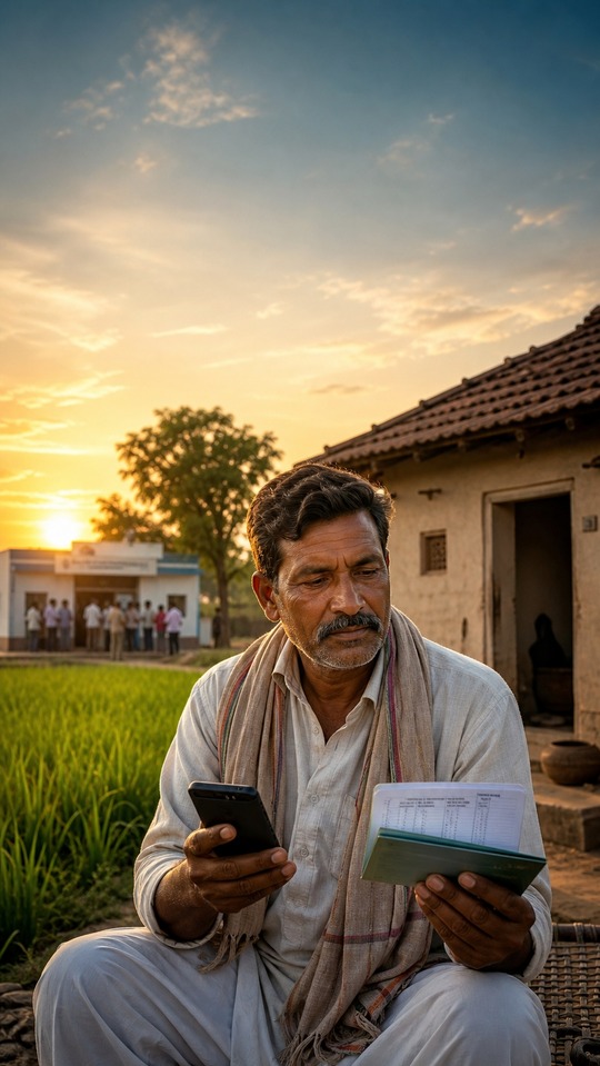 PM Kisan Samman Nidhi Farmer - 4K Wallpaper