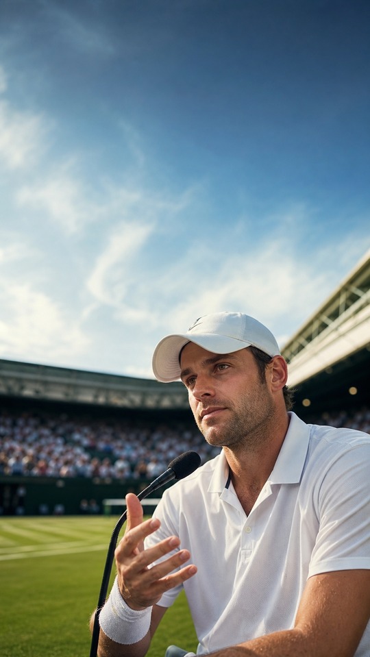 Andy Roddick Tennis Interview - 4K Mobile Wallpaper