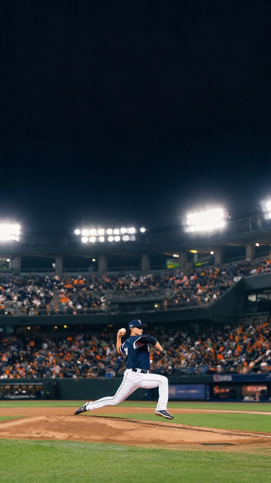 Lotte vs Orix Pitching Duel - 4K Phone Background