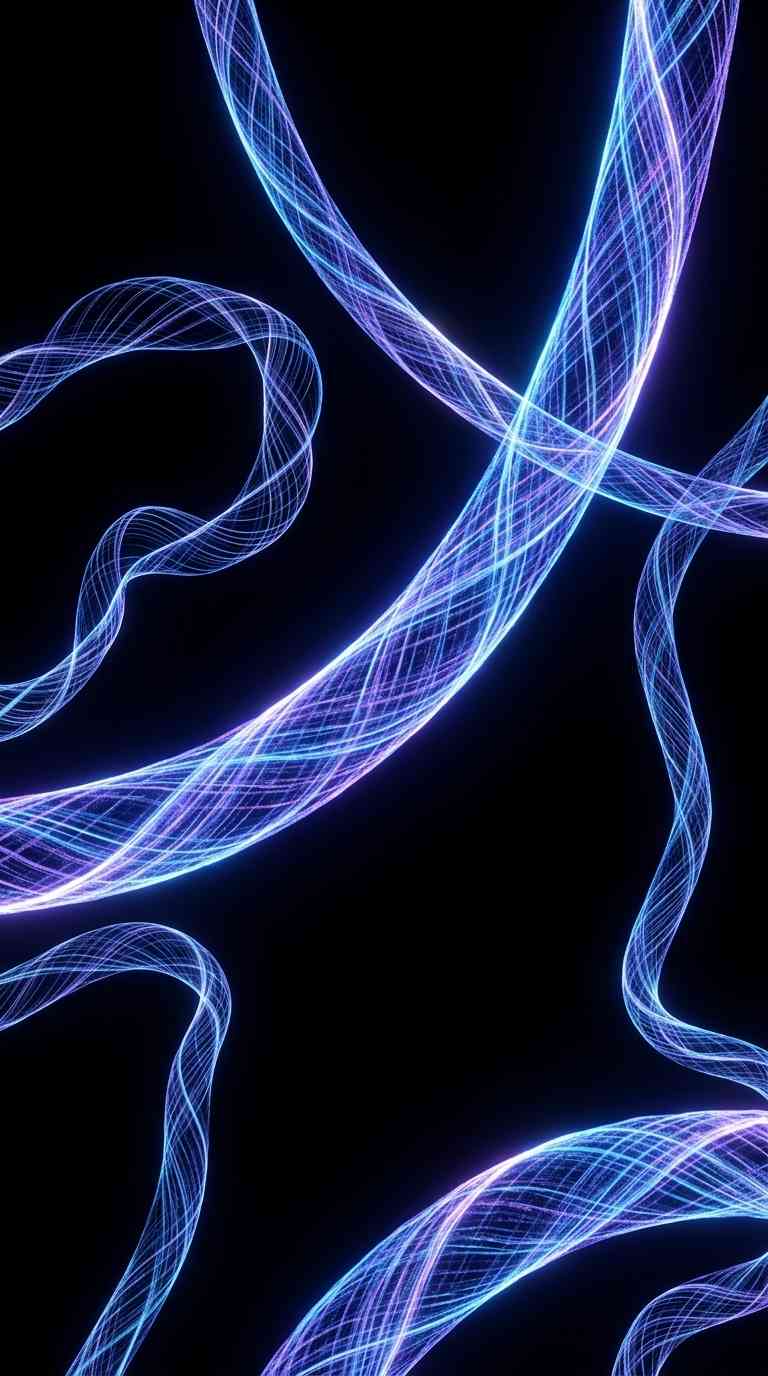 Neon-Lichtspuren - 4K Hintergrundbild