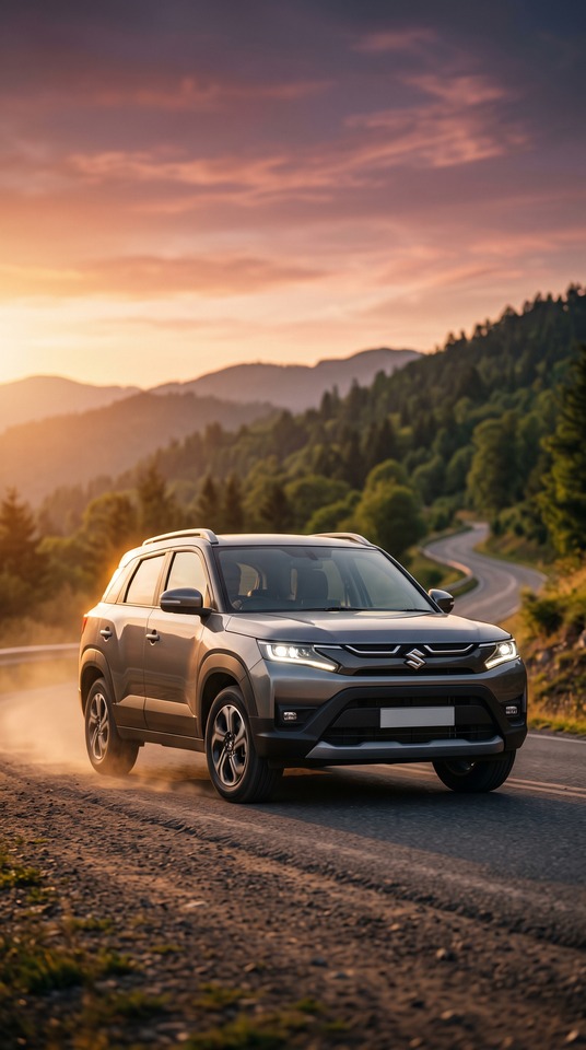 Maruti Brezza Facelift SUV - 4K Backgrounds
