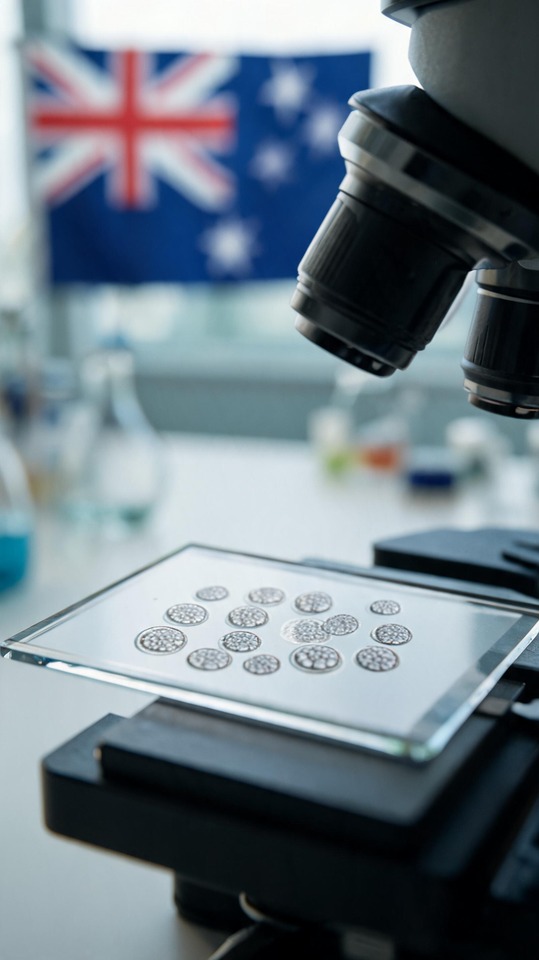 Cyclospora Parasite Outbreak Microscope View - 4K Wallpaper