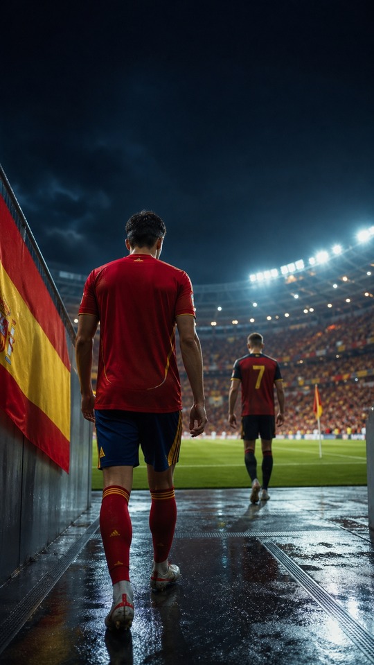 España vs Bélgica: El Camino a la Gloria - 4K Wallpaper