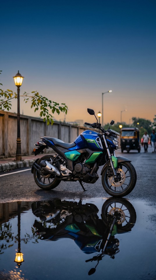Yamaha FZ Blue Flex - 4K Phone Wallpaper