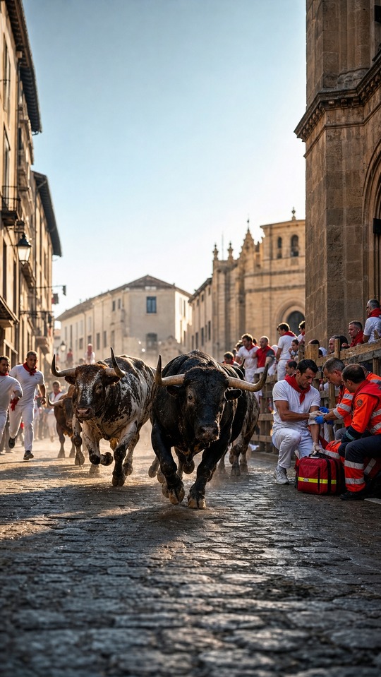 Segundo Encierro San Fermin 2026 Bull Run - 4K Wallpaper