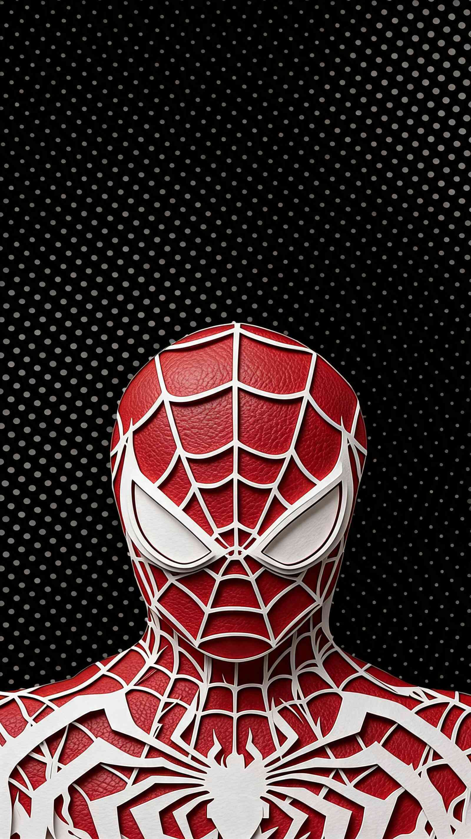 Spider-Man Textured Papercut - 4K Wallpaper