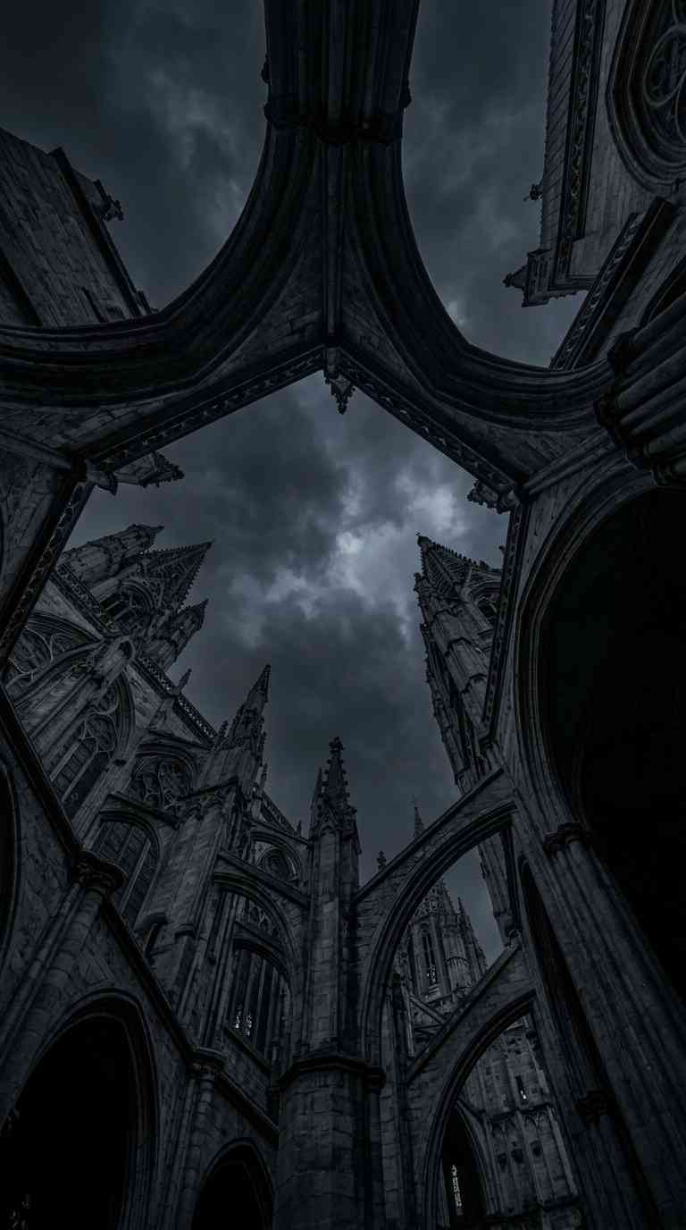 Arquitectura de Catedral Gótica - Fondo 4K