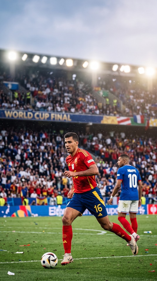 FIFA World Cup 2026 Rodri & Mbappé - 4K Wallpaper