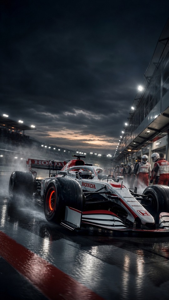 Honda F1 Cinematic Racing Car - 4K Wallpaper