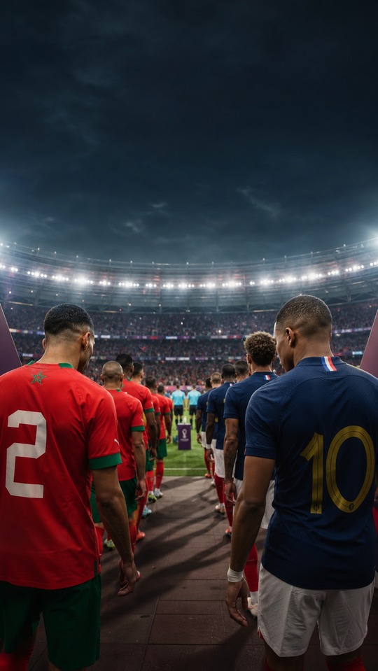 Frankreich gegen Marokko Fußball-Hintergrundbild