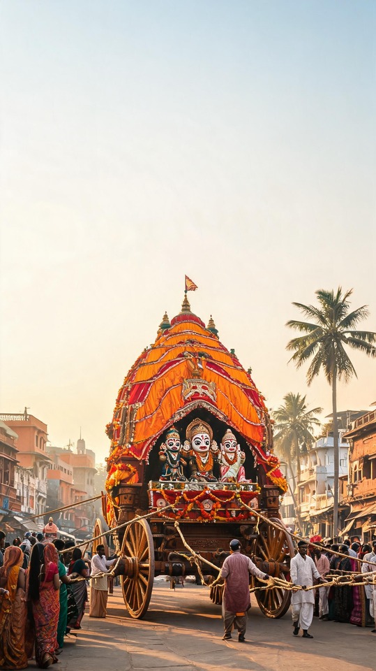 Happy Rath Yatra 2026 - Lord Jagannath Puri Chariot Wallpaper