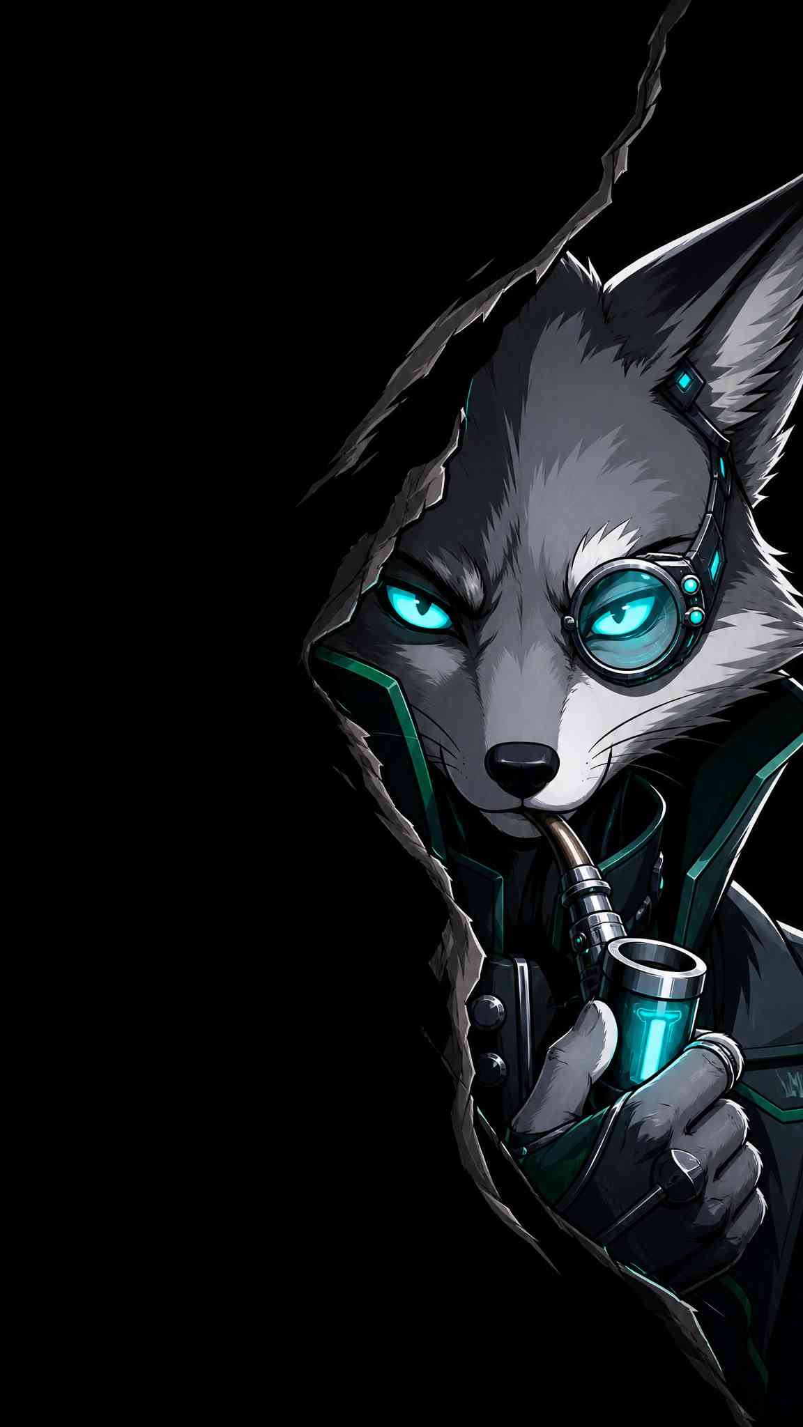 Cyberpunk Wolf Steampunk Art - 4K Wallpaper 461760